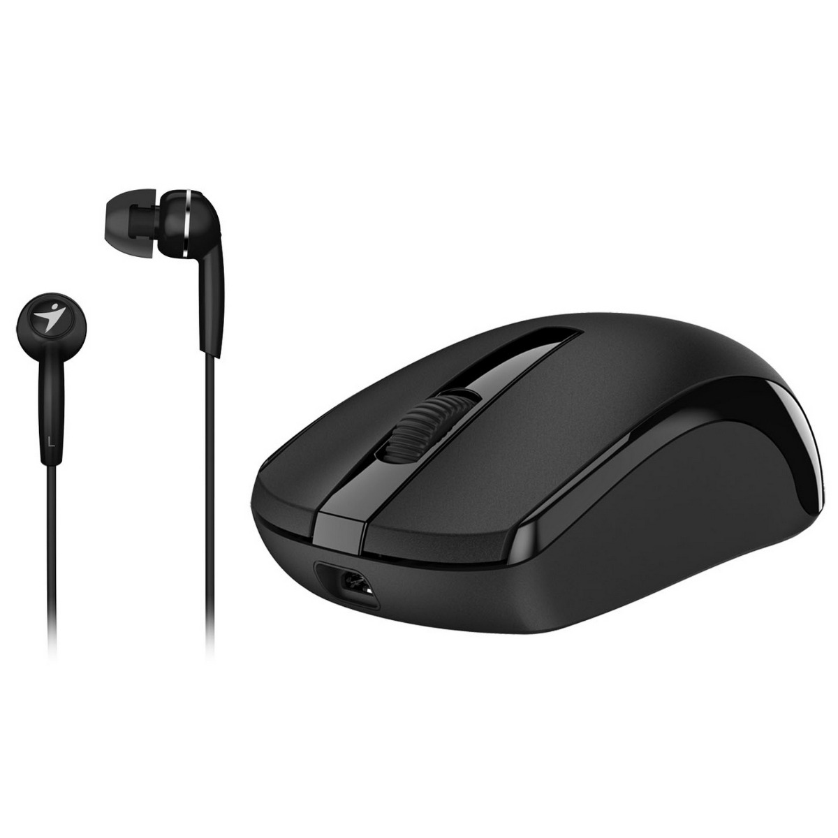 Genius Wireless Mouse + Headset (Black) MH-8100