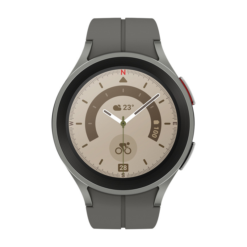 SAMSUNG Galaxy Watch 5 Pro LTE Smart Watch (45mm., Gray Titanium Case, Gray Titanium Band) SM-R925FZTATHL