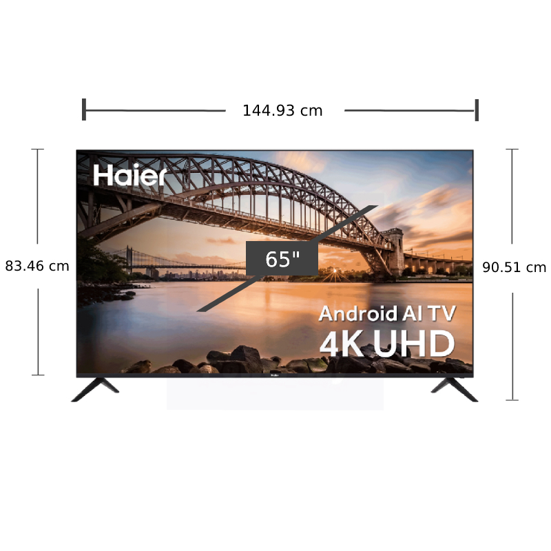 ทีวี K6UG UHD LED (65", 4K, Android, ปี 2023) รุ่น H65K6UG