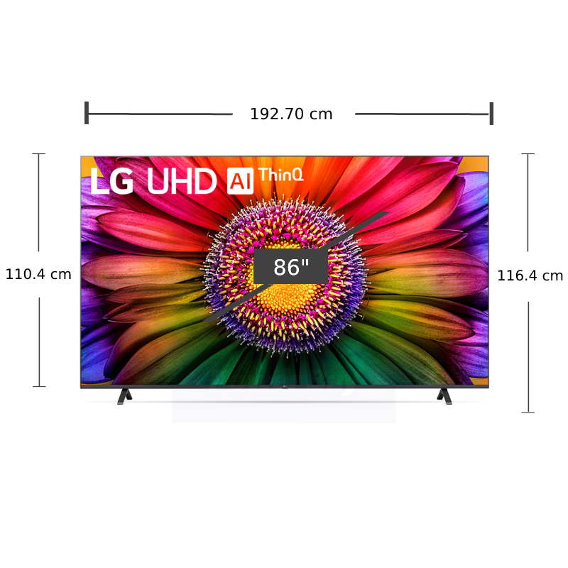 ทีวี UR8050PSB UHD LED (86", 4K, Smart, ปี 2023) รุ่น 86UR8050PSB.ATM