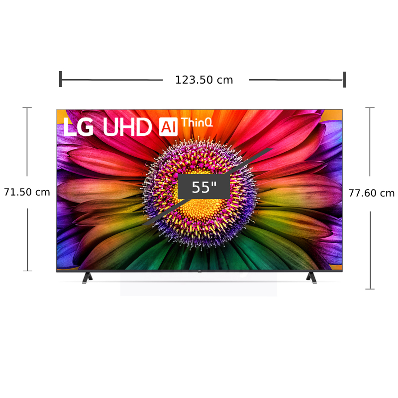 ทีวี UR8050PSB UHD LED (55", 4K, Smart, ปี 2023) รุ่น 55UR8050PSB.ATM