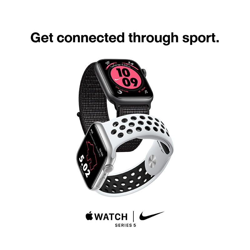 Buy APPLE Watch Nike Series 5 GPS (44mm, Space Gray Aluminum Case 