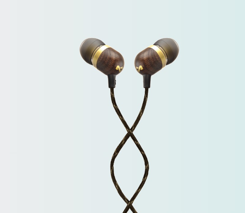 Marley In-Ear Wire Headphone (Brass) Smile Jamaica Earbuds