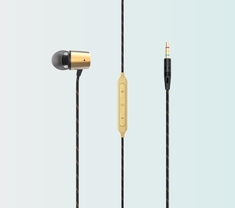 Marley In-Ear Wire Headphone (Brass) Uplift 2 Earbuds